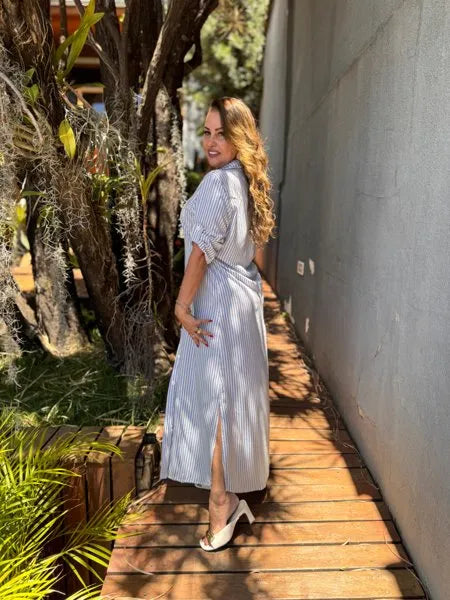 CHEMISE LISTRADA
AZUL MARINHO