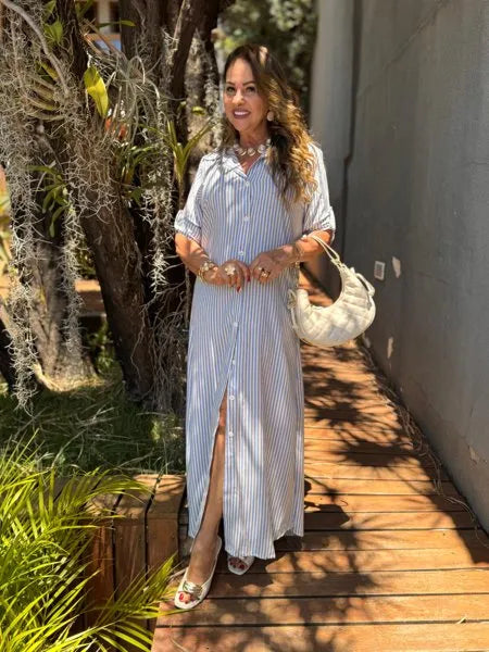 CHEMISE LISTRADA
AZUL MARINHO