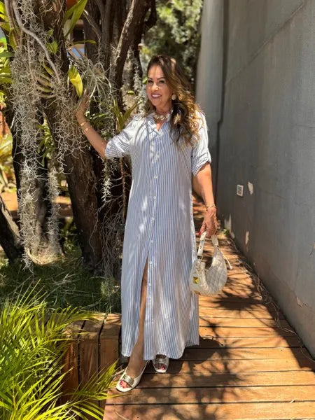 CHEMISE LISTRADA
AZUL MARINHO