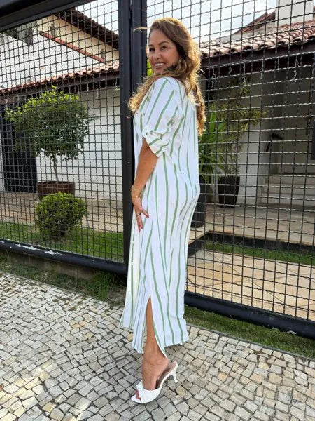 CHEMISE LISTRADA
PISTACHE