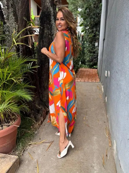 CHEMISE SEM MANGA ANITA
LARANJA