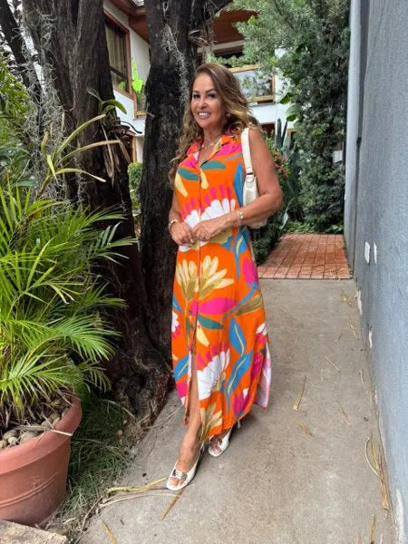 CHEMISE SEM MANGA ANITA
LARANJA