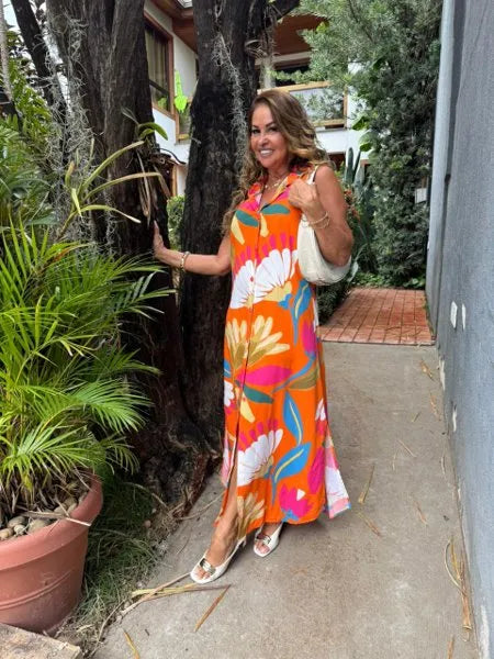 CHEMISE SEM MANGA ANITA
LARANJA