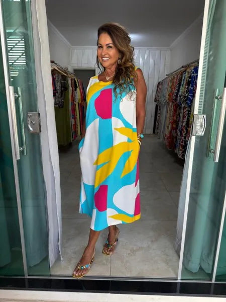 VESTIDO MIDI RENATA
AZUL