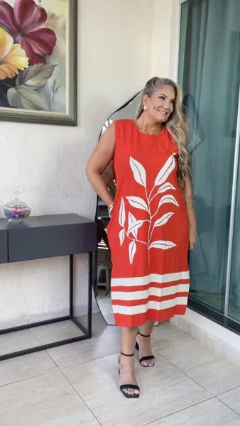 VESTIDO MIDI GABRIELA
LARANJA