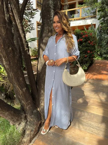 CHEMISE LISTRADA
AZUL MARINHO