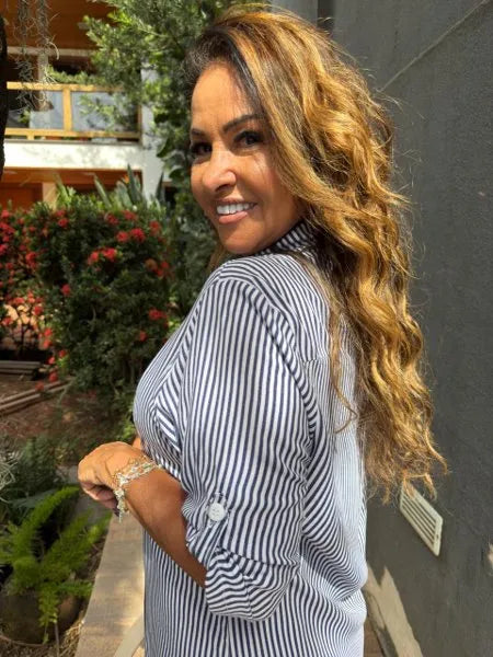 CHEMISE LISTRADA
AZUL MARINHO