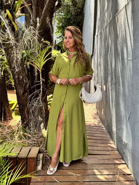 CHEMISE LISA
                                    VERDE OLIVA