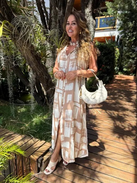 CHEMISE SEM MANGA DEUZA NUDE