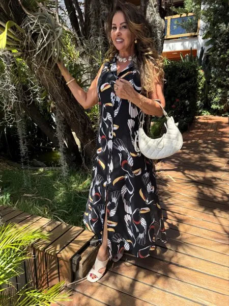 CHEMISE SEM MANGA NEIA
                                    PRETO