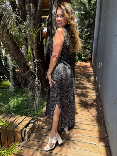 CHEMISE SEM MANGA MELINA PRETA