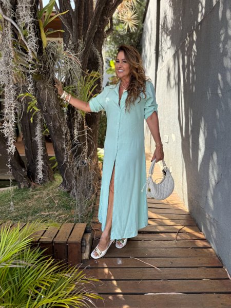 CHEMISE LISA
                                    VERDE MENTA