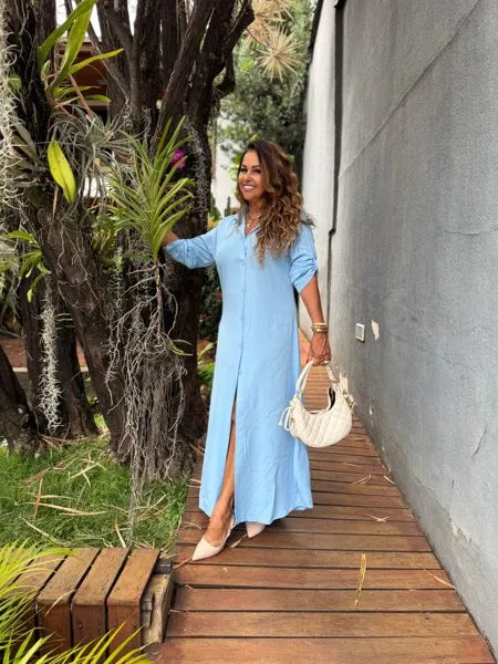 CHEMISE LISA
                                    AZUL CLARO