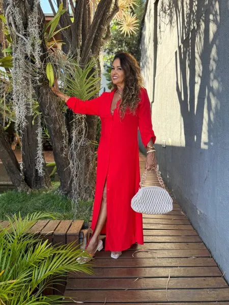 CHEMISE LISA
                                    VERMELHA