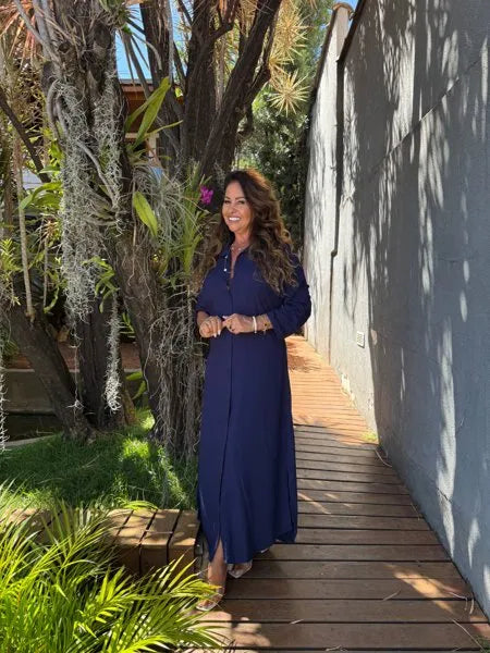 CHEMISE LISA
                                    AZUL MARINHO