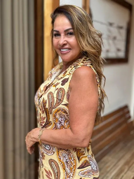 CHEMISE SEM MANGA ELLEN
                                    AMARELO MANTEIGA