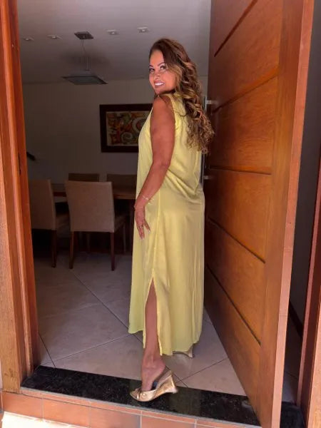 CHEMISE SEM MANGA LISA
                                    AMARELO CLARO